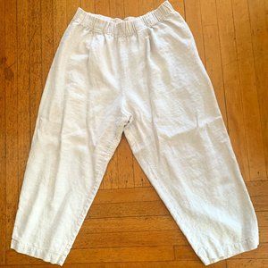 Elizabeth Suzann Andy Trousers in Flax Midweight Linen XL